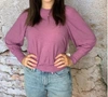 ANOTHER LOVE Long Sleeve Lilac Top in Lilac