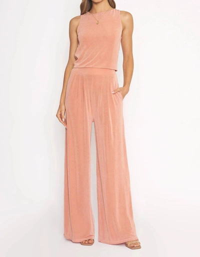 4si3nna Brodie High Waist Wide Leg Pants In Pink