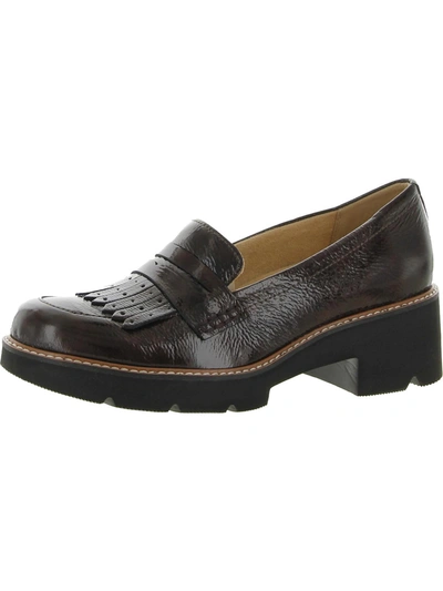 Naturalizer Darcy  Womens Patent Leather Memory Foam Loafers In Multi