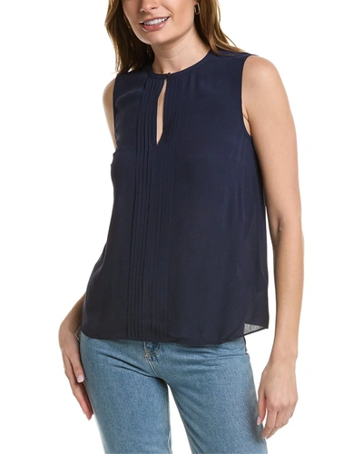 Brooks Brothers Pintuck Blouse In Blue