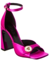 Versace Womens Adjustable Square Toe Block Heel In Pink