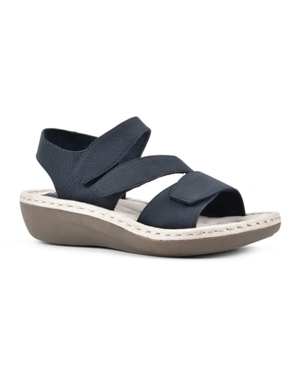 Cliffs By White Mountain Calibre Wedge Comfort Sandal In Black