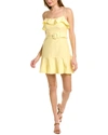 BCBGENERATION BCBGeneration Belted Ruffle Mini Dress
