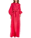 Carolina Herrera Eyelet Silk Trench Gown In Pink