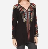 Shop Johnny Was Gerona Tunic Dress In Black
