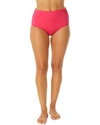 Anne Cole Live In Color Convertible High Waist Shirred Swim Bottom In Pink