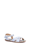 Olivia Miller Kids' Plaid Ankle Strap Sandal In Blue