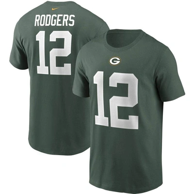 Nike Men's Aaron Rodgers Green Bay Packers Name And Number T-shirt
