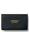 CREED BLACK LEATHER WALLET FRAGRANCE SET USD $195 VALUE