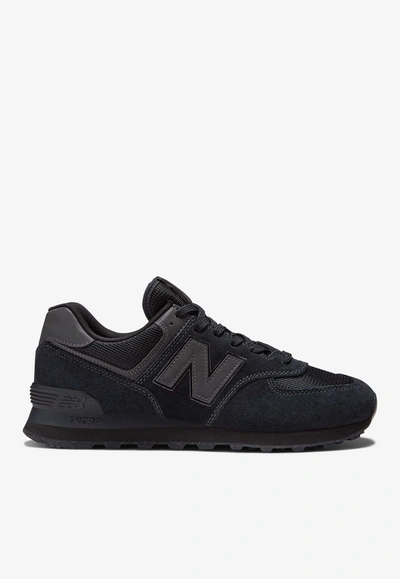 New Balance Man Sneakers Black Size 9 Leather