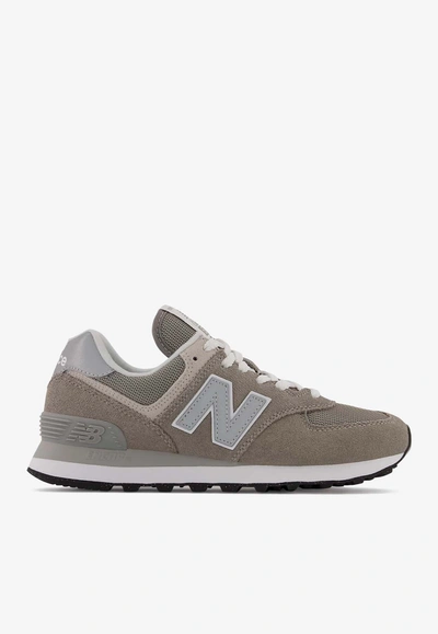 New Balance 574 Low-top Sneakers In Gray With White