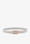 TOM FORD BRAIDED LEATHER BELT,TB283-ICL040X 1W001