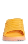Hoka Ora Recovery Slide Sandal In Amber Yellow / Shell Coral
