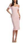 DRESS THE POPULATION DRESS THE POPULATION BAILEY OFF THE SHOULDER BODY-CON DRESS
