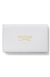 CREED WHITE LEATHER WALLET FRAGRANCE SET USD $195 VALUE