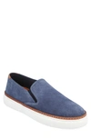 Thomas & Vine Tillman Slip-on Leather Sneaker In Navy