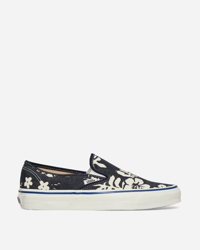 Vans Anaheim Factory Slip-on 48 Deck Dx Trainers Floral Navy In Blue