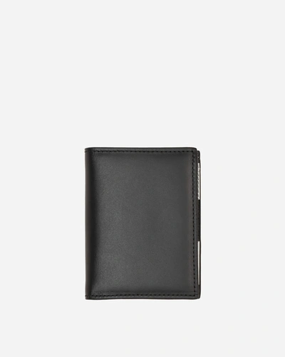 Comme Des Garçons Classic Print Leather Wallet In Black