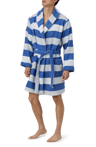 Bedhead Pajamas Stripe Cotton Terry Robe In Nautical Stripe