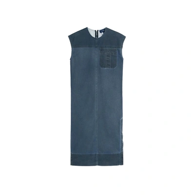 Sportmax Clara Denim Dress In Blue