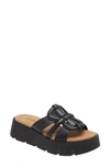 Gabor Platform Slide Sandal In Black
