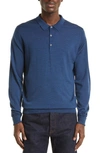 JOHN SMEDLEY JOHN SMEDLEY COTSWOLD WOOL POLO SWEATER