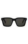 Celine Bold 3 Dots 54mm Geometric Sunglasses In Black