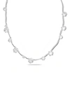 Swarovski Silver-tone Constella Crystal All Around Necklace, 19-3/4" + 2" Extender In Silver