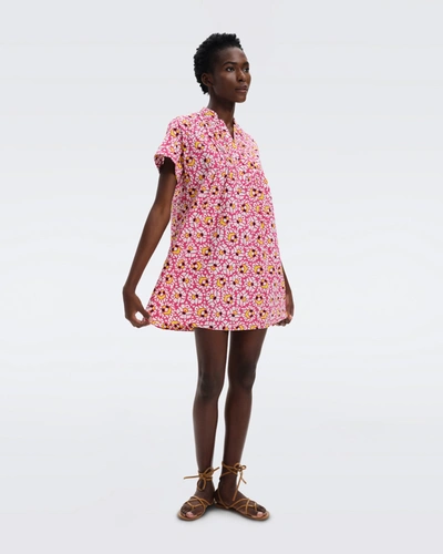 Diane Von Furstenberg Fiona Floral-print Mini Dress In Multi