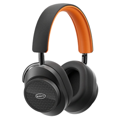 Master & Dynamic ® Mw75 Bugatti Wireless Headphones In Nocturne/jet Orange