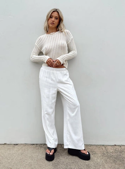 Princess Polly Louis Pants In Off White