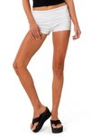 Edikted I Love Me Foldover Shorts In Gray-melange