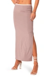 Edikted Nadia Side Slit Maxi Skirt In Purple