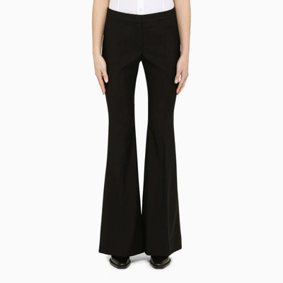 Alexander Mcqueen Low Rise Flared Trousers In Black | ModeSens