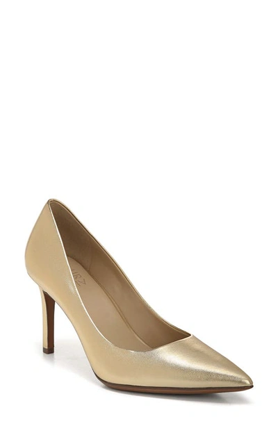 Naturalizer Anna Pointed Toe Pump In Dark Gold Leather