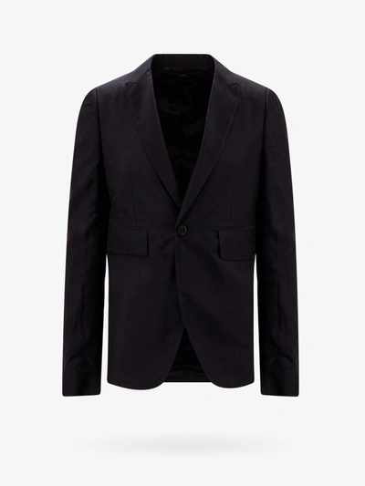 Sapio Jacquard Blazer Jacket In Black