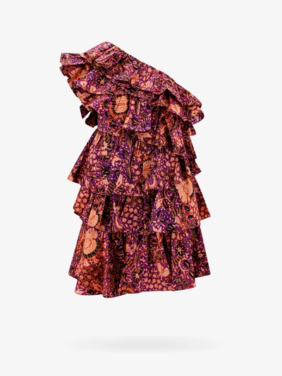 Ulla Johnson Naomi Mini Dress In Blackcurrant