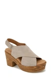 Gentle Souls By Kenneth Cole Dani Slingback Platform Sandal In Mushroom Suede