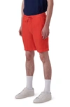 Bugatchi Linen Drawstring Shorts In Paprika