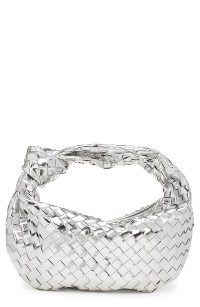 Bottega Veneta Teen Jodie Metallic Intrecciato Top-handle Bag In Multicolor