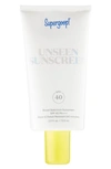 SUPERGOOP JUMBO UNSEEN SUNSCREEN BROAD SPECTRUM SPF 40 PA+++, 2.5 OZ