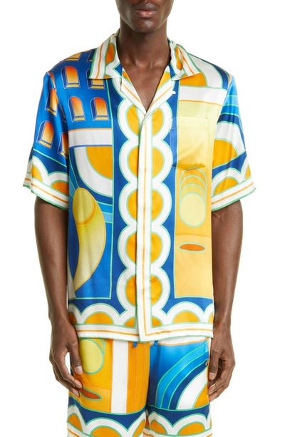 Casablanca Paysage Print Shirt In Multi-colored