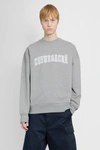 Ami Alexandre Mattiussi Ami Paris Lettering Embroidery Crewneck Sweatshirt In Grey