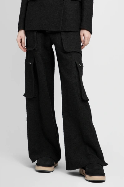 Amiri Wide-leg Cargo Trousers In Black