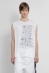 ANN DEMEULEMEESTER MAN WHITE T-SHIRTS