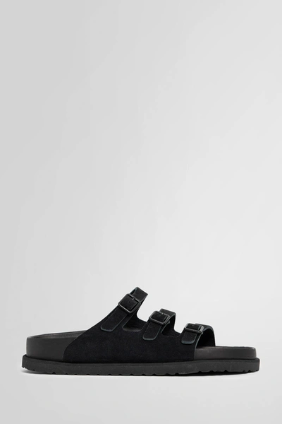 Birkenstock 1774 Florida Suede Sandals In Black