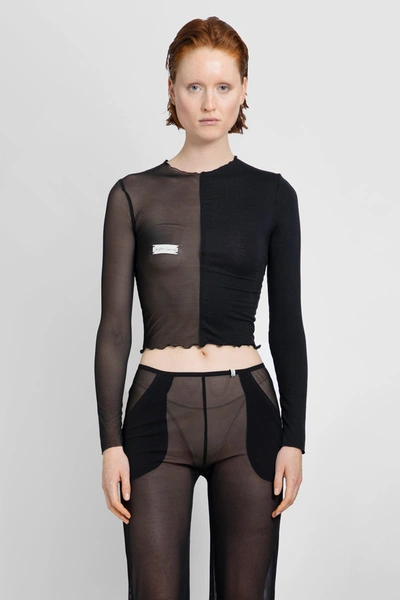 Christina Seewald Woman Black Tops