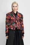 Comme Des Garçons Single-breasted Floral Blazer In Multicolor