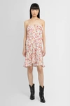 Isabel Marant Floral-print Ruched Dress In Off-white
