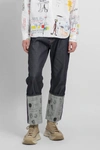 Junya Watanabe Indigo Levi's Edition Print Jeans In Blue